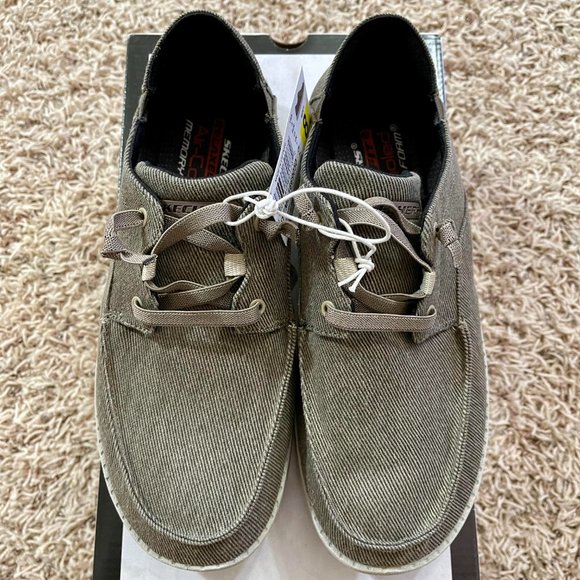 NEW Skecher Men's Melson Memory Foam Slip-on Loafer Shoes Brown, Size 8 (NIB) - Picture 3 of 13